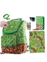 Set scoala PIXIE- Ghiozdan, Penar 1 fermoar, Planseta plastelina, Bratara, 4 rezerve, Motiv Minecraft 7 