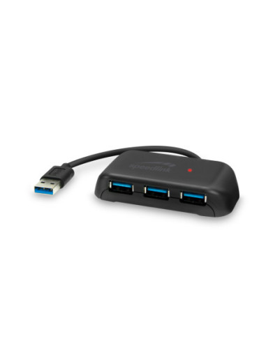 HUB SPEEDLINK SNAPPY EVO 4 PORTS USB TO USB 3.0 BKUSB 3.0, USB 3.1 Gen 1, USB 3.2 Gen 1 (5 Gbit-s) "SL-140109-BK" (include TV 0.