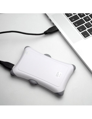 HDD extern portabil Silicon Power Armor A30 2TBAnti-shock USB 3.0 alb "SP020TBPHDA30S3W" (include TV 0.8lei)