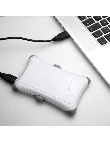 HDD extern portabil Silicon Power Armor A30 2TBAnti-shock USB 3.0 alb "SP020TBPHDA30S3W" (include TV 0.8lei)