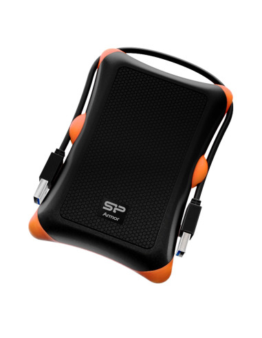 HDD extern portabil Silicon Power Armor A30 1TB Anti-shock USB 3.0 negru "SP010TBPHDA30S3K" (include TV 0.8lei)