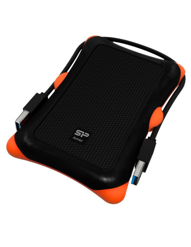 HDD extern portabil Silicon Power Armor A30 1TB Anti-shock USB 3.0 negru "SP010TBPHDA30S3K" (include TV 0.8lei)