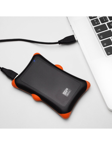 HDD extern portabil Silicon Power Armor A30 1TB Anti-shock USB 3.0 negru "SP010TBPHDA30S3K" (include TV 0.8lei)