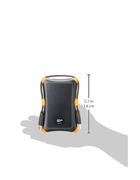 HDD extern portabil Silicon Power Armor A30 1TB Anti-shock USB 3.0 negru "SP010TBPHDA30S3K" (include TV 0.8lei)