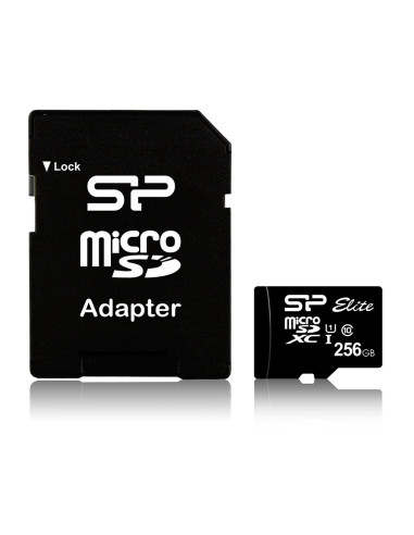 CARD DE MEMORIE MicroSDXC SP ELITE 256GB CL10 "SP256GBSTXBU1V10SP" (include TV 0.03 lei)