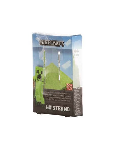 Bratara reglabila Pixie Crew, cu tematica Minecraft, Verde
