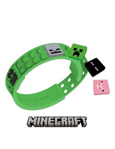 Bratara reglabila Pixie Crew, cu tematica Minecraft, Verde