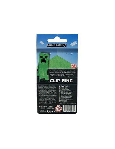 Set breloc cu pixeli Minecraft Pixie Crew, Verde