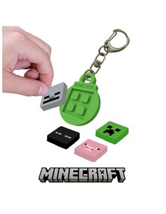 Set breloc cu pixeli Minecraft Pixie Crew, Verde