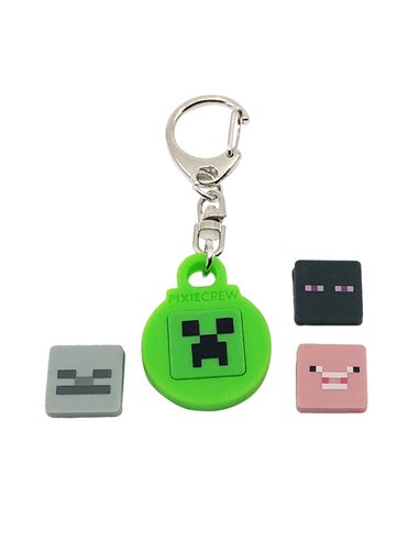 Set breloc cu pixeli Minecraft Pixie Crew, Verde