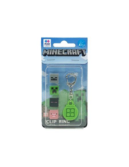 Set breloc cu pixeli Minecraft Pixie Crew, Verde