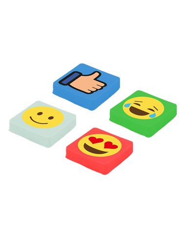 Set multipixeli Pixie Crew, motiv Emoticons, Multicolor, 4 buc/set
