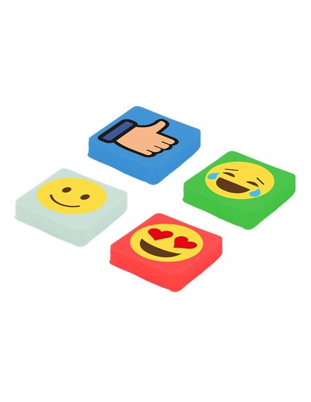 Set multipixeli Pixie Crew, motiv Emoticons, Multicolor, 4 buc/set