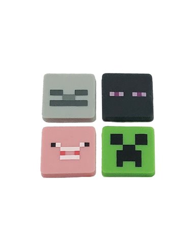 Set multipixeli Pixie Crew, motiv Minecraft, Multicolor, 4 buc/set