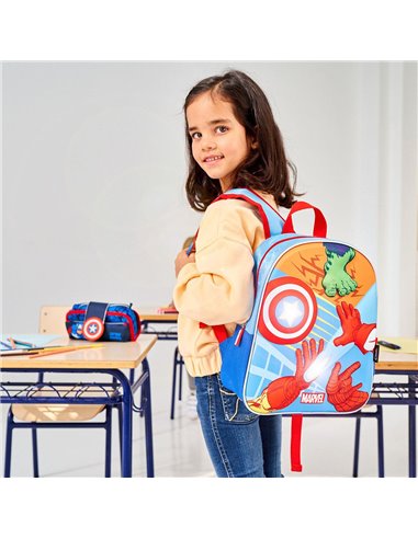 Ghiozdan gradinita 3D Lights Avengers