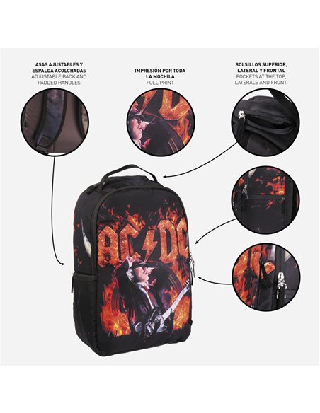 Set scoala AC/DC - Ghiozdan si Agenda A5
