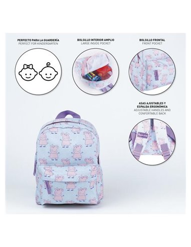 Ghiozdan gradinita, Motiv Peppa Pig