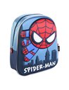 Set gradinita 3D Lights Spiderman - Ghiozdan si Penar Echipat cu 3 fermoare