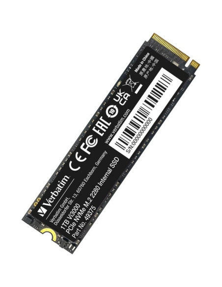 SSD Verbatim Vi3000 PCle NVMe 1TB M.2 "49375" SSD Verbatim Vi3000 PCle NVMe 1TB M.2 "49375"