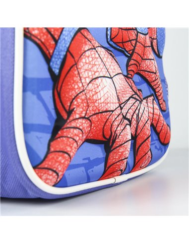 Ghiozdan gradinita 3D, Motiv Spiderman cu sticla de apa 