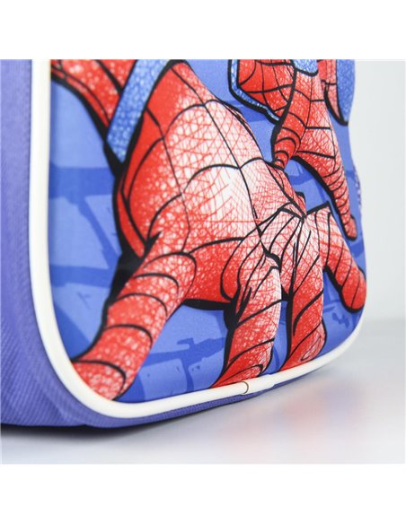 Ghiozdan gradinita 3D, Motiv Spiderman cu sticla de apa 