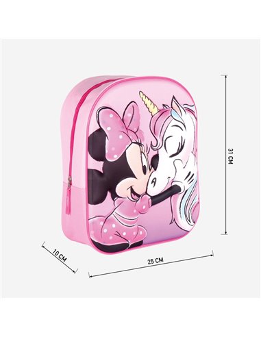 Ghiozdan gradinita 3D, Motiv Minnie 