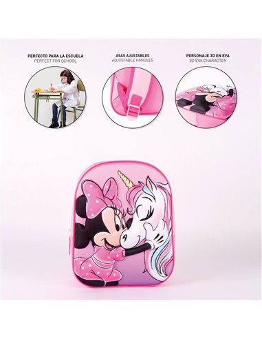 Ghiozdan gradinita 3D, Motiv Minnie 