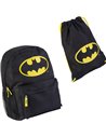 Set scoala Batman 02 - Ghiozdan si Sac de incaltaminte