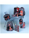Set scoala Spiderman - Ghiozdan si Penar Echipat cu 3 fermoare