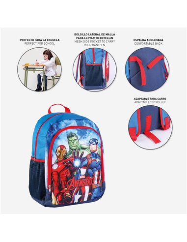 Set scoala Avengers 01 - Ghiozdan si Penar Echipat cu 3 fermoare