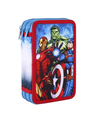 Set scoala Avengers 01 - Ghiozdan si Penar Echipat cu 3 fermoare