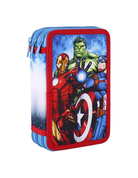 Set scoala Avengers 01 - Ghiozdan si Penar Echipat cu 3 fermoare