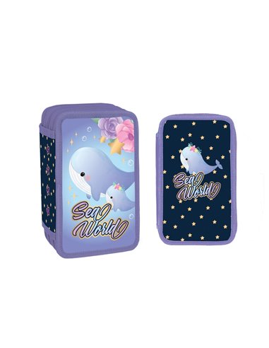 Penar Echipat, 3 Fermoare, 38 Piese, SEA WORLD - YOLLO