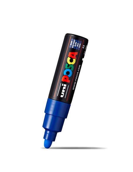 Marker UNI POSCA PC-7M, 4.5-5.5 mm, Albastru