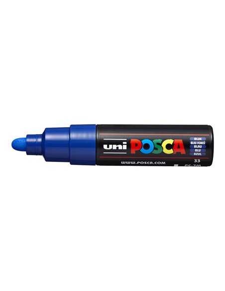 Marker UNI POSCA PC-7M, 4.5-5.5 mm, Albastru
