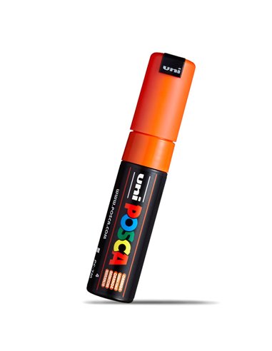 Marker UNI POSCA PC-7M, 4.5-5.5 mm, Portocaliu inchis