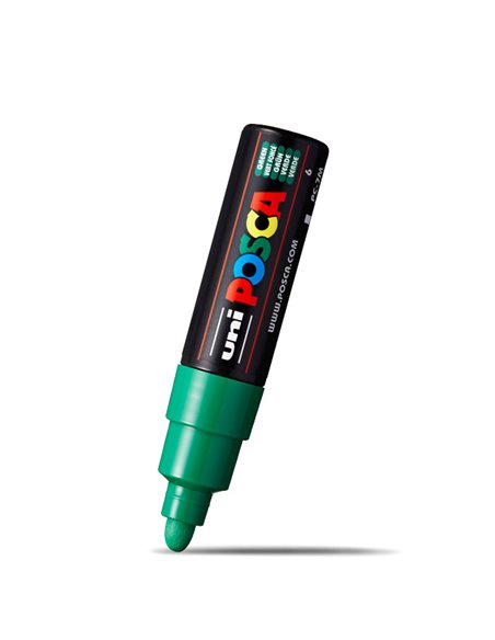 Marker UNI POSCA PC-7M, 4.5-5.5 mm, Verde