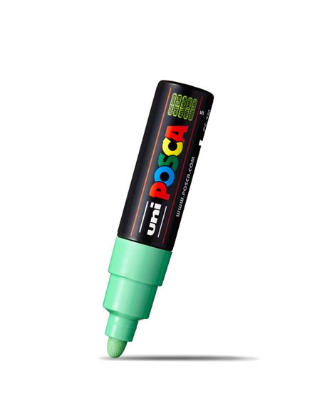 Marker UNI POSCA PC-7M, 4.5-5.5 mm, Verde deschis