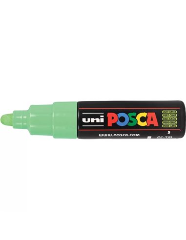 Marker UNI POSCA PC-7M, 4.5-5.5 mm, Verde deschis