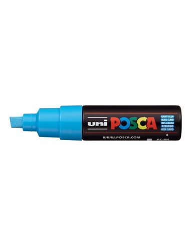 Marker UNI POSCA PC-8K, 8 mm, Albastru deschis
