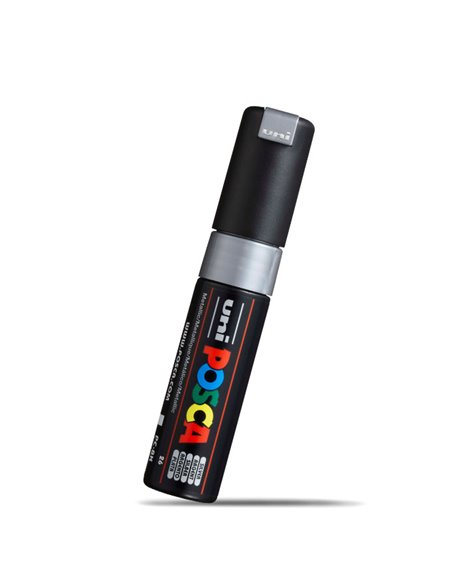 Marker UNI POSCA PC-8K, 8 mm, Argintiu