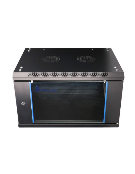 EXTRALINK 6U 600X600 AZH wall-mounted rackmount cabinet swing type black "EX.12929"