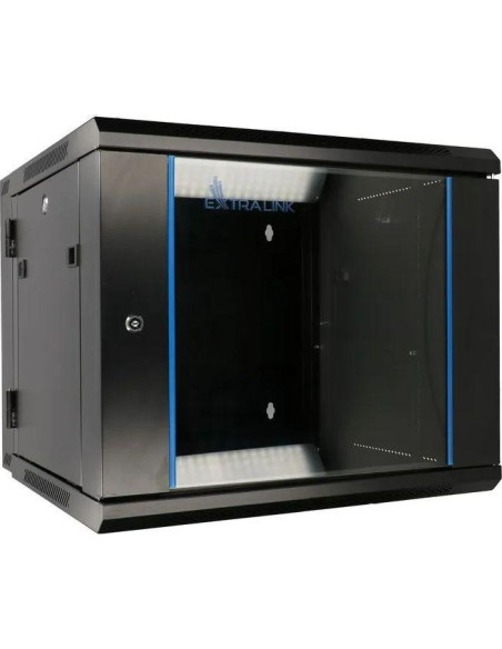 EXTRALINK 6U 600X600 AZH wall-mounted rackmount cabinet swing type black "EX.12929"
