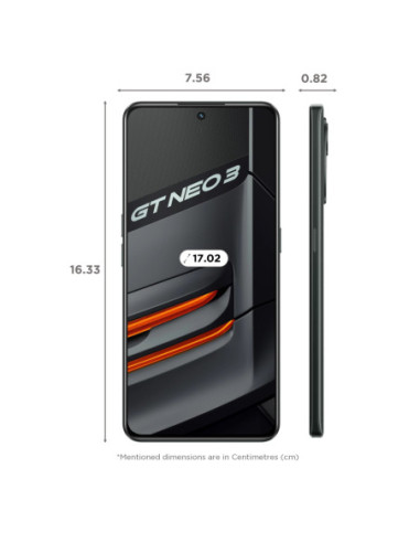 Realme GT Neo 3 DS Asphalt Black 5G/6.7/OC/12GB/256GB/16MP/50MP+8MP+2MP/5000mAh "6044555" (include TV 0.5lei)