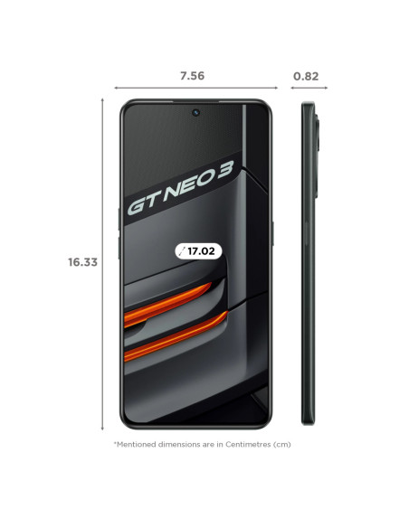 Realme GT Neo 3 DS Asphalt Black 5G/6.7/OC/12GB/256GB/16MP/50MP+8MP+2MP/5000mAh "6044555" (include TV 0.5lei)