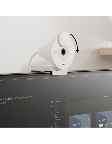 LOGITECH Brio 300 Full HD webcam - OFF-WHITE - USB "960-001442" (include TV 0.18lei) LOGITECH Brio 300 Full HD webcam - OFF-WHITE - USB "960-001442" (include TV 0.18lei)