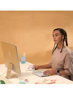 LOGITECH Lift for Mac Vertical Ergonomic Mouse - OFF-WHITE PALE GREY - 2.4GHZ BT - EMEA - ON+OFFLINE,B2C,MAC "910-006477" (inclu 2