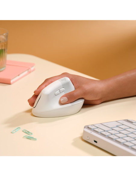 LOGITECH Lift for Mac Vertical Ergonomic Mouse - OFF-WHITE PALE GREY - 2.4GHZ BT - EMEA - ON+OFFLINE,B2C,MAC "910-006477" (inclu LOGITECH Lift for Mac Vertical Ergonomic Mouse - OFF-WHITE PALE GREY - 2.4GHZ BT - EMEA - ON+OFFLINE,B2C,MAC "910-006477" (inclu