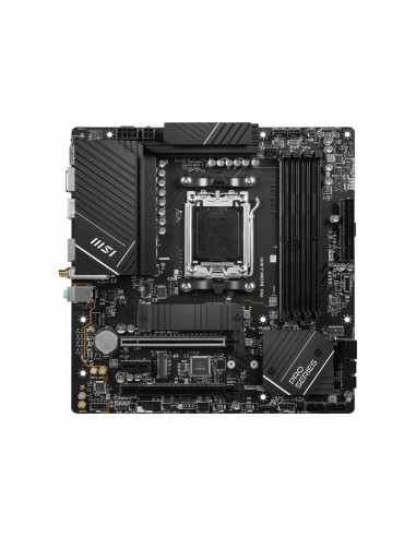 MSI Main Board Desktop PRO B650M-A WIFI (AM5, 4x DDR5, HDMI, DP, 2x PCI-E x16, 2x PCI-E x16, 2x M.2, 4x SATA 6G, 4x USB 2.0, 6x