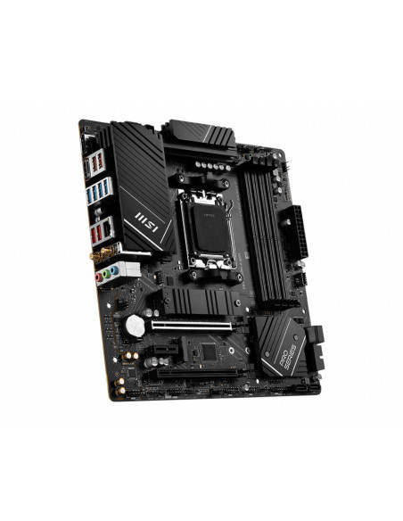 MSI Main Board Desktop PRO B650M-A WIFI (AM5, 4x DDR5, HDMI, DP, 2x PCI-E x16, 2x PCI-E x16, 2x M.2, 4x SATA 6G, 4x USB 2.0, 6x
